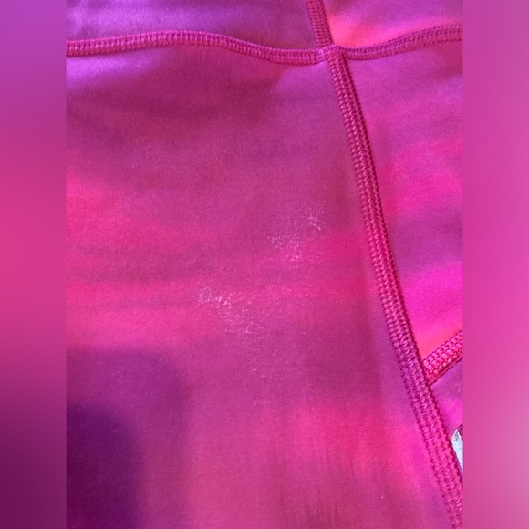 Pretty pink and orange athleta leggings - Picture 2 of 4